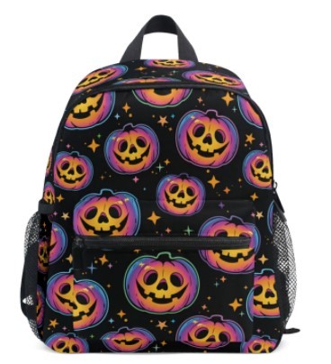 ハロウィン かぼちゃ カラフル リュックサック デイパック 子供用【1~3】拍卖