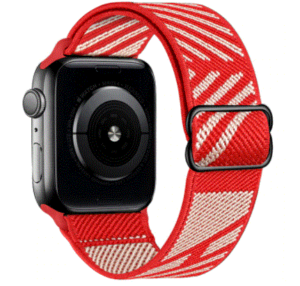 50-56 Apple watch 調節可能な弾性ナイロンストラップ 42mm 44mm 45mm拍卖