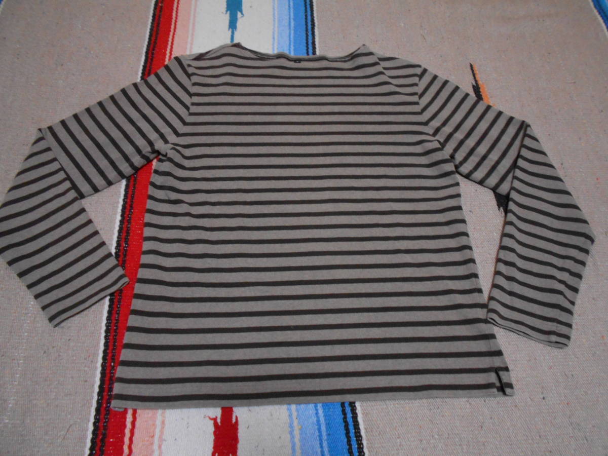 MUJI 無印良品ボーダー ロングスリーブ カットソー フランス フレンチ ミリタリー ブロカント アンティーク アトリエ アーティストANTIQUES拍卖