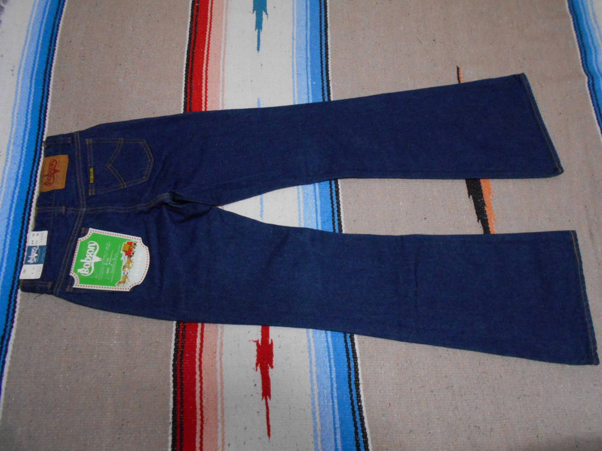 1970年代製 BOBSON ボブソン 藍染め インディゴ ビンテージ ベルボトム ジーンズ ヒッピー 馬車 VINTAGE BELL BOTTOM JEANS BOB MARLEY拍卖