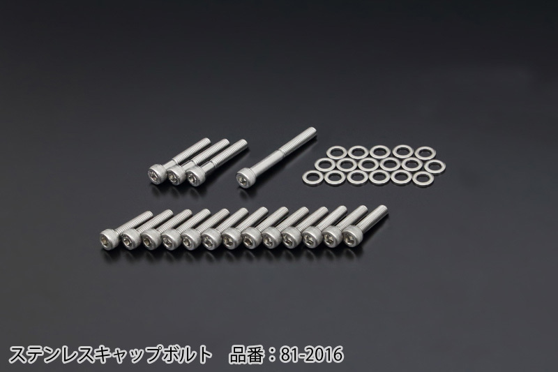 81-2016 Z/KZエンジンカバーボルトセット (オイルパンボルト)(ステンレス Z750-1000 '72-'80)拍卖