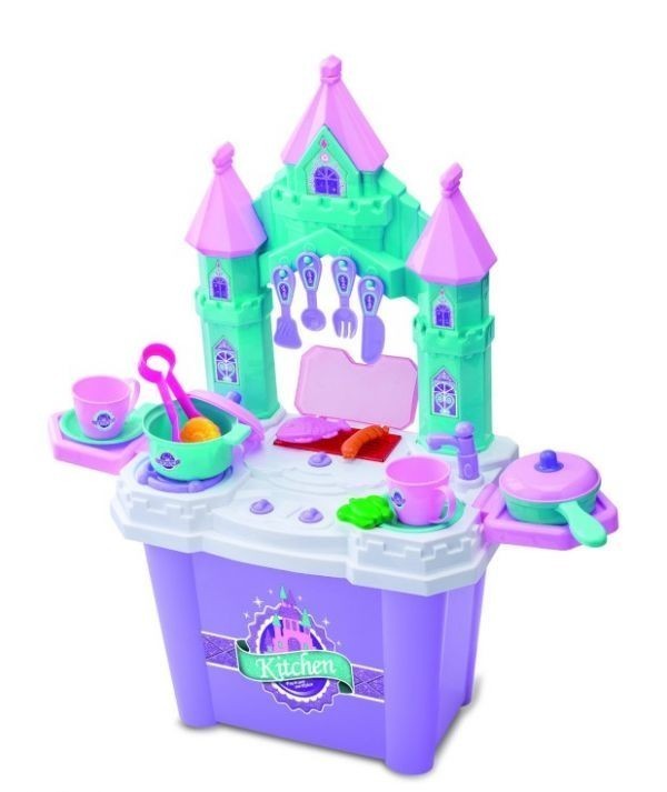 ☆お片付けの練習に! 収納出来る! ままごと キッチンボックス ☆キッチンセット拍卖