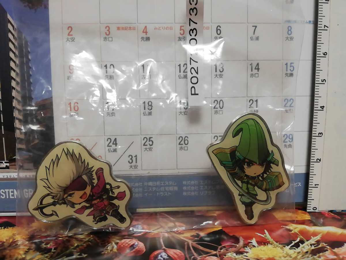 08-1 毛利元就&長曾我部元親 ピンズセット 戦国BASARA」拍卖