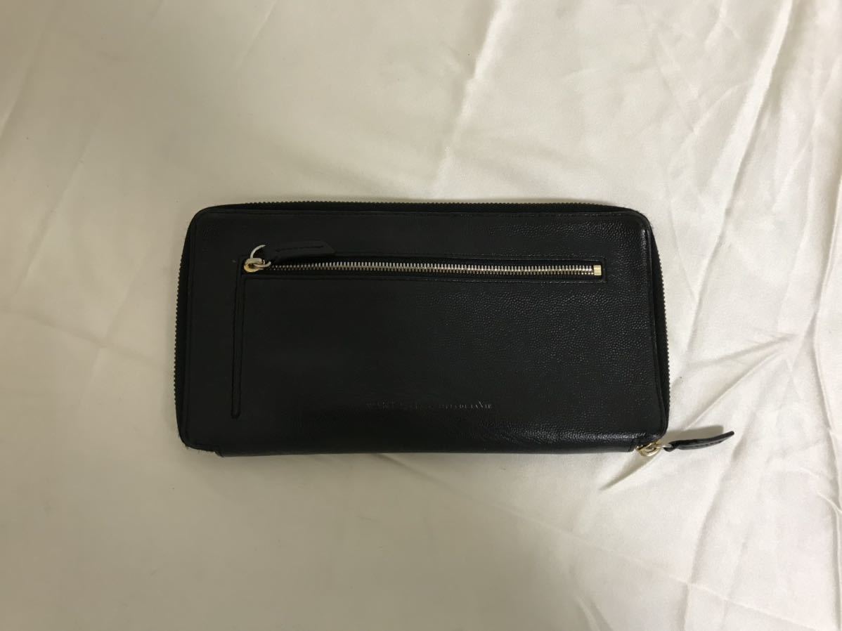 本物ウォントレスエッセンシャル WANT LES ESSENTIELS本革レザーデカビッグオーガナイザーラウンドファスナー長財布サイフ札入れメンズ黒拍卖