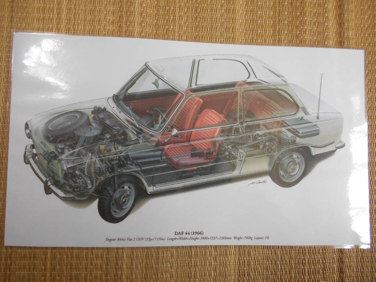 精密透視イラスト DAF44(1966年)拍卖
