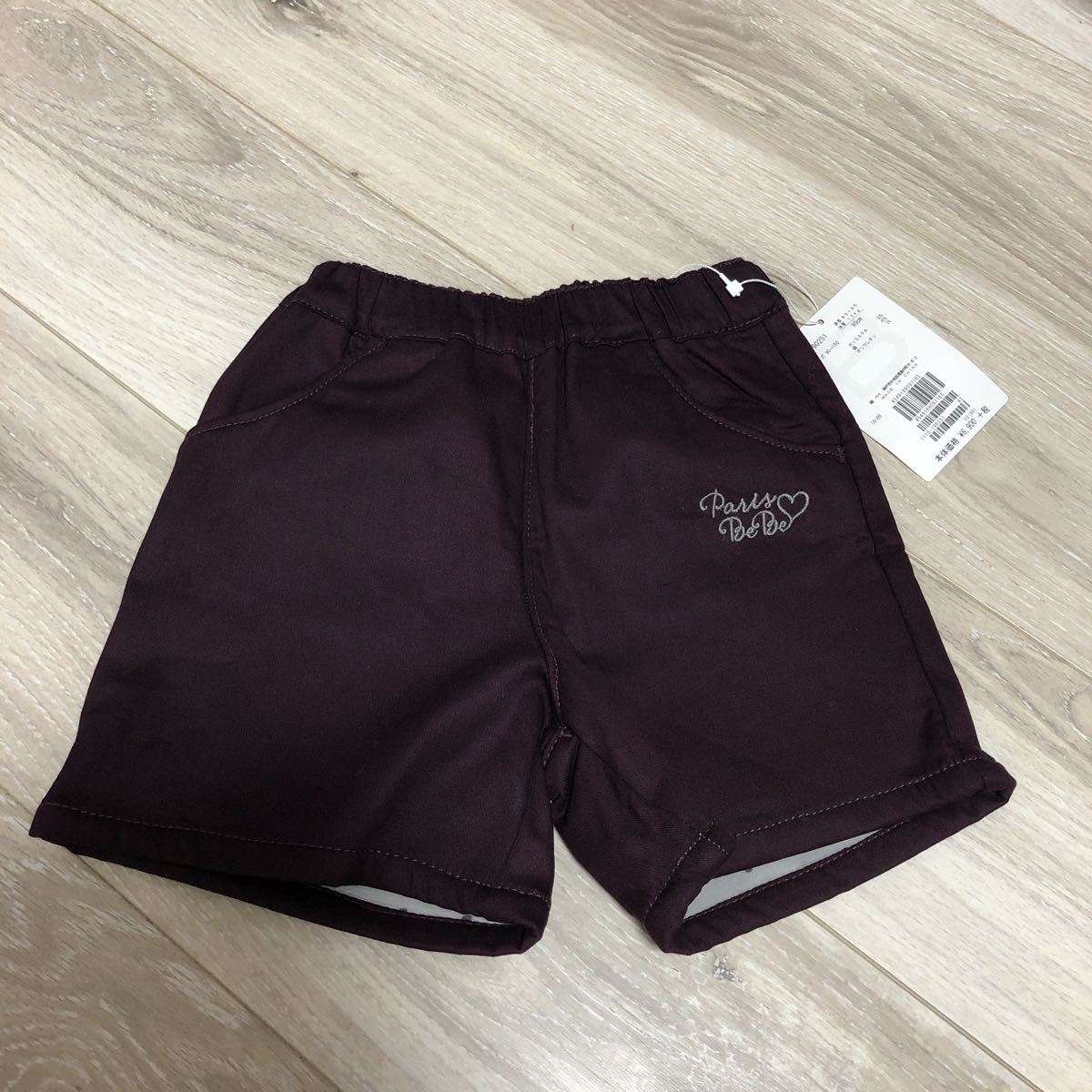 ハーフパンツ 裏起毛 女の子 bebe拍卖