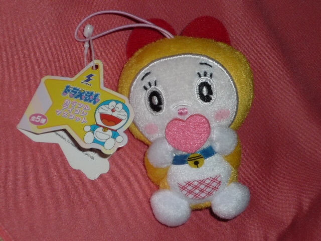 激レア!カワイイ♪藤子不二雄 ドラえもん キャラクター ドラミちゃん ゴムひも付 ぬいぐるみ(非売品)☆拍卖