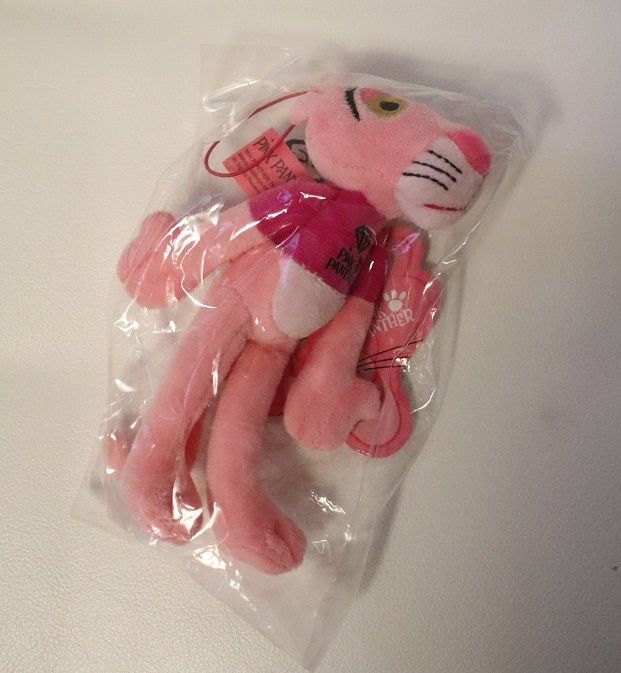レア!未使用品★ピンクパンサー ピンクの豹 The Pink Panther 携帯可能 プレミアム ぬいぐるみアメリカ映画キャラクター ぬい活拍卖