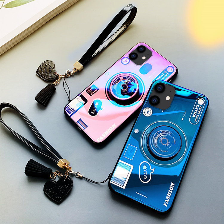 iPhone13 Mini ケース アイフォン13 ミニケース Apple 5.4インチ スマホケース 保護 カメラ風 個性 ストラップ リング付き TPUソフトケース拍卖