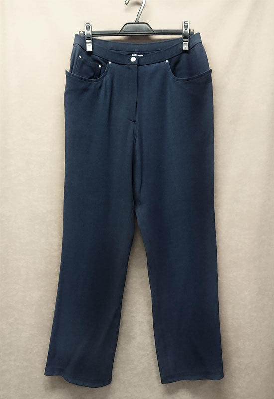 【伊太利屋GK】■美品■ストレッチパンツ*サイズ11*渋いネイビー《送料込み!》拍卖