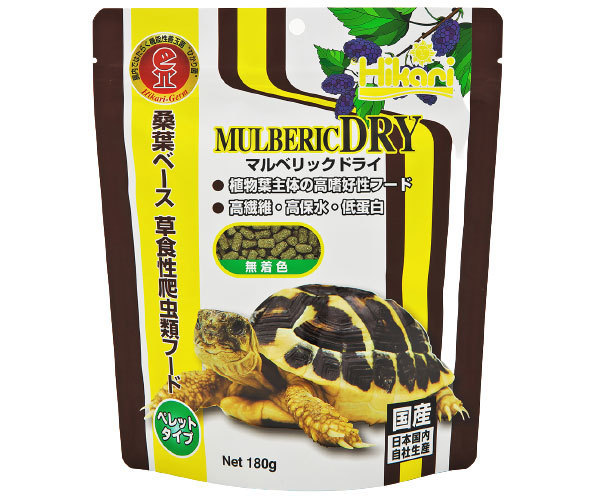 キョーリン マルベリックドライ 180g 桑葉ベース・草食性爬虫類フード拍卖