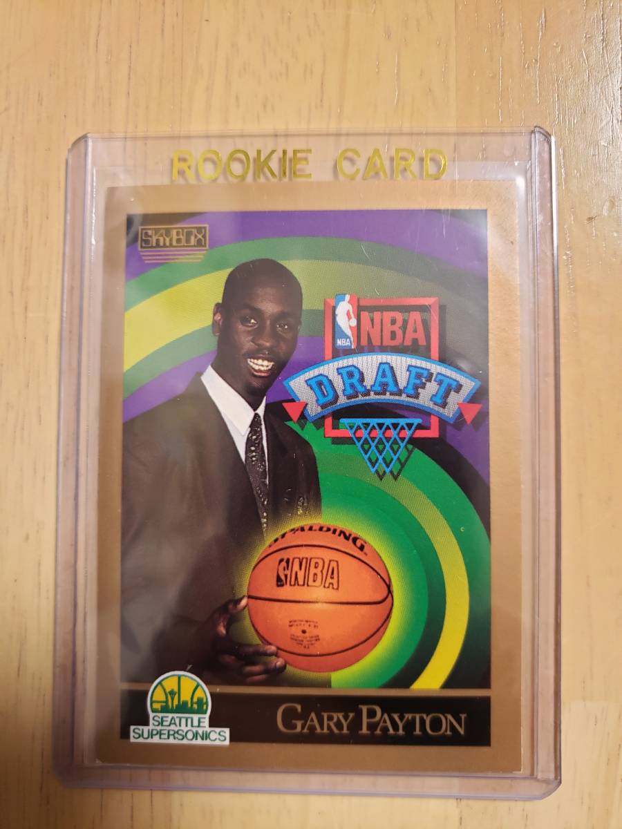 レア Rookie 1990 -91 Skybox GARY PAYTON RC / ゲイリー ペイトン NBA Draft NIKE 拍卖