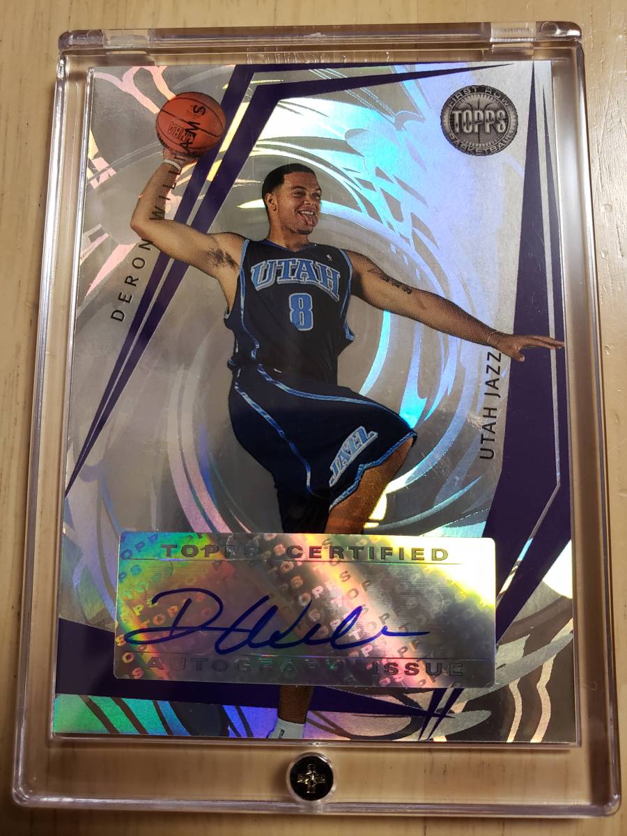 レア Rookie 100枚限定 SP サイン 2005 -06 Topps DERON WILLIAMS Auto RC (#/100) / デロン ウィリアムズ Autograph NBA (Olympic Gold) 拍卖