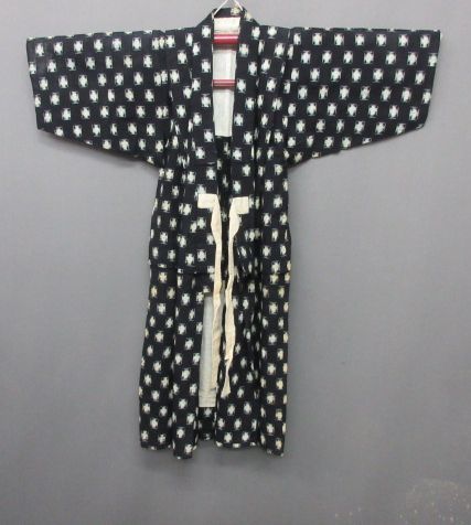 【政】30254 子供 絣 着物 木綿 古布 リメイク 材料 古裂拍卖