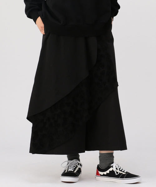 新品◆フラボア FRAPBOIS フィーバー ガウチョパンツ◆ロングキュロット◆黒拍卖