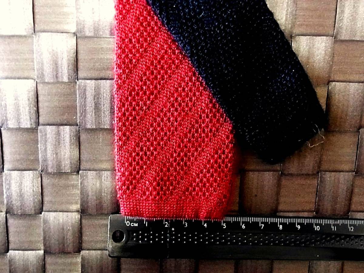 【美品 ニットタイ】0774 【ユニクロ】ネクタイ♪拍卖