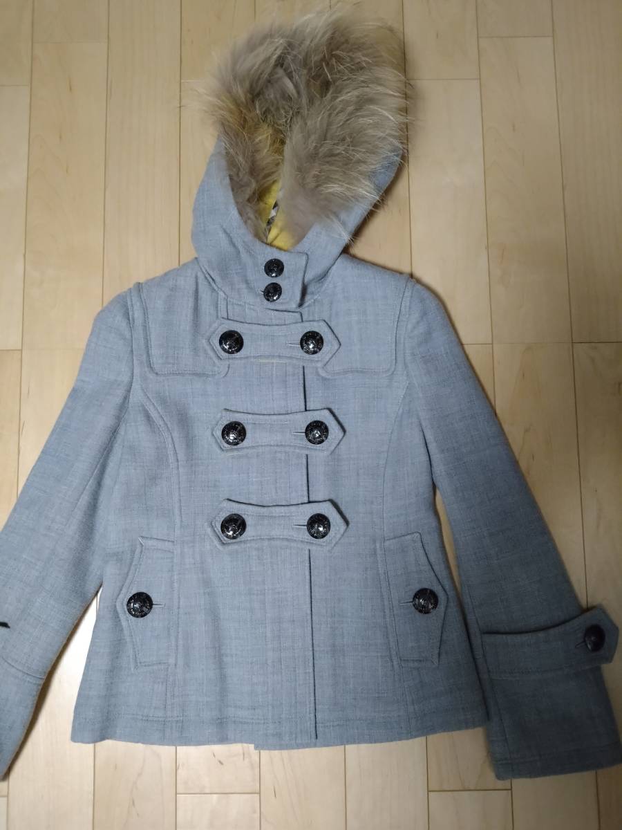【美品】 Burberry BLUE LABEL ☆素敵なウールコート サイズ40☆拍卖