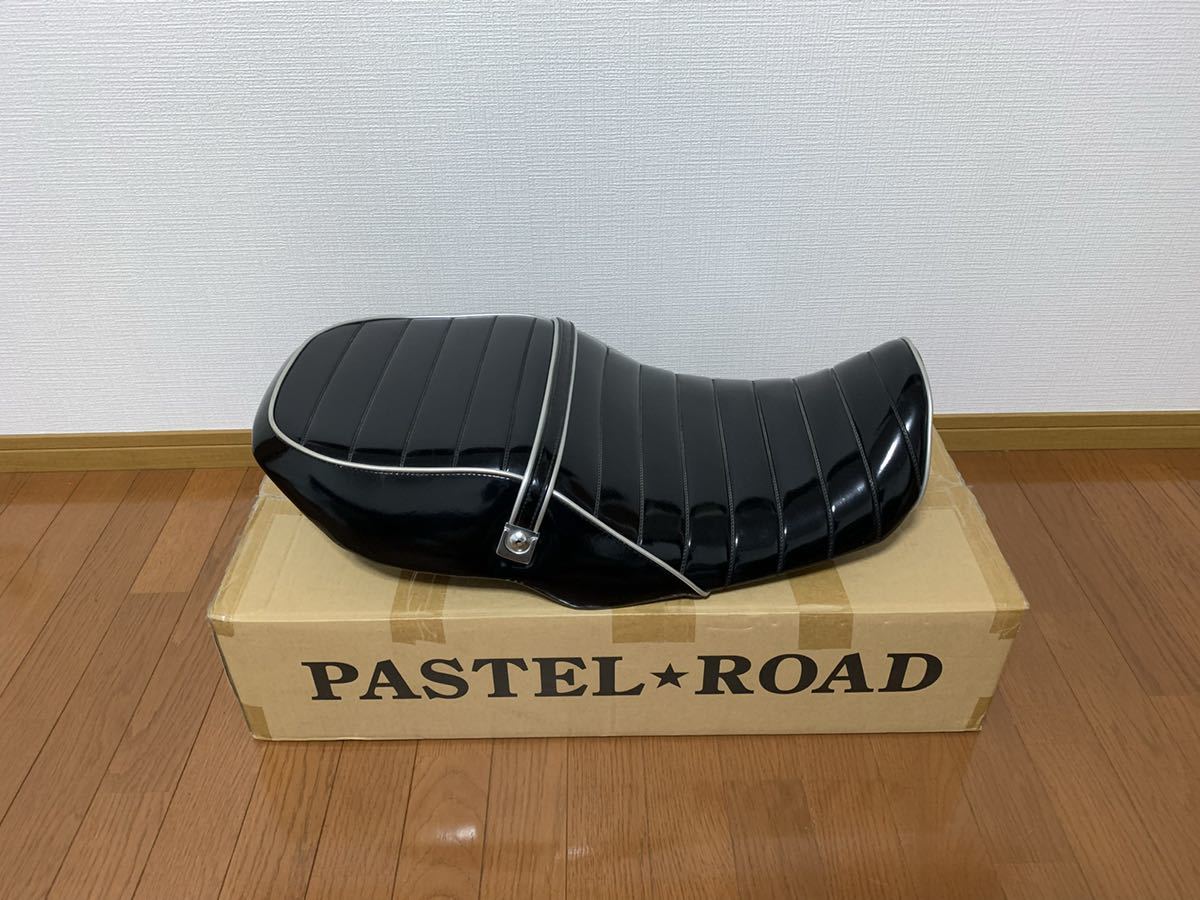 GSX400インパルス 大人気!! 美品! 大川製! 激シブ!! タックロールシート エナメル GK79A gk79a gsx beet カフェ 当時物 旧車會拍卖