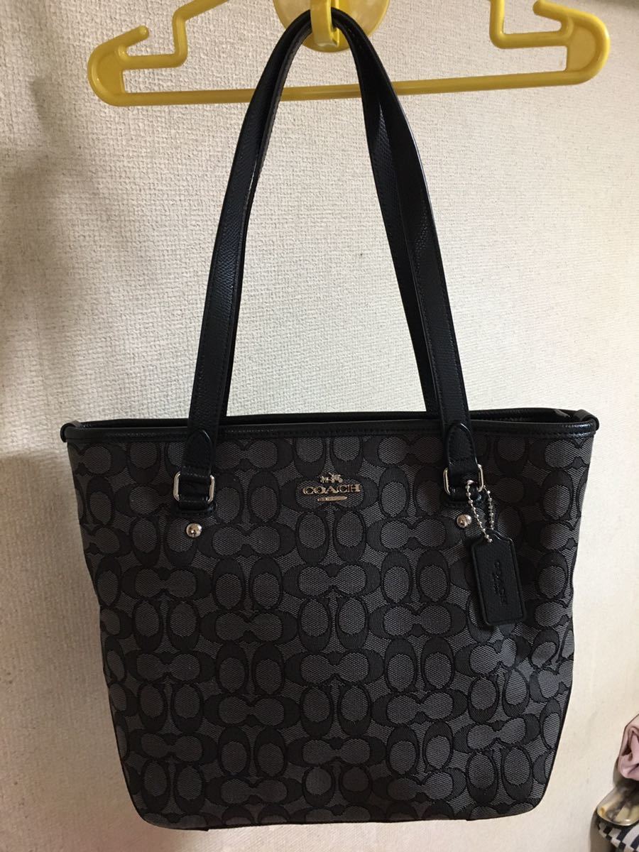 美品 送料無料 未使用 COACH コーチ コーチトートバッグ ブラック拍卖