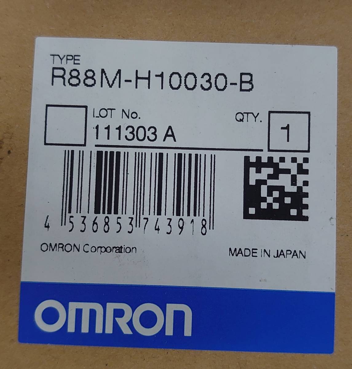 OMRON R88M-K10030H-B オムロン AC SERVO MOTOR 未使用品拍卖