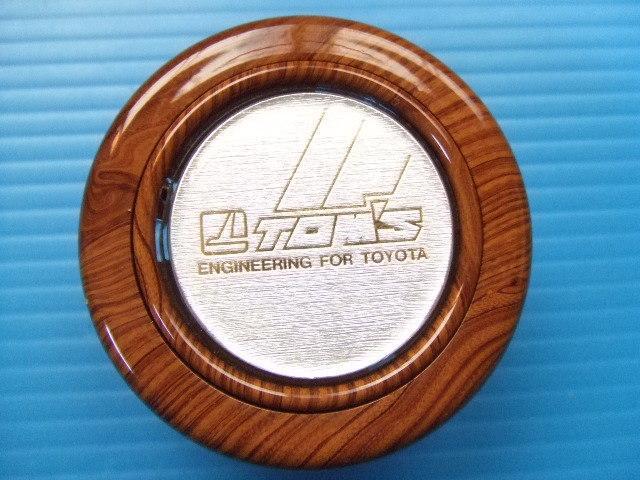 当時物 ウッド調 トヨタ トムス ホーンボタン 旧車 昭和 レトロ ビンテージ TOYOTA TOMS 高速有鉛 ホットロッド 街道レーサー 中古 良品sub拍卖