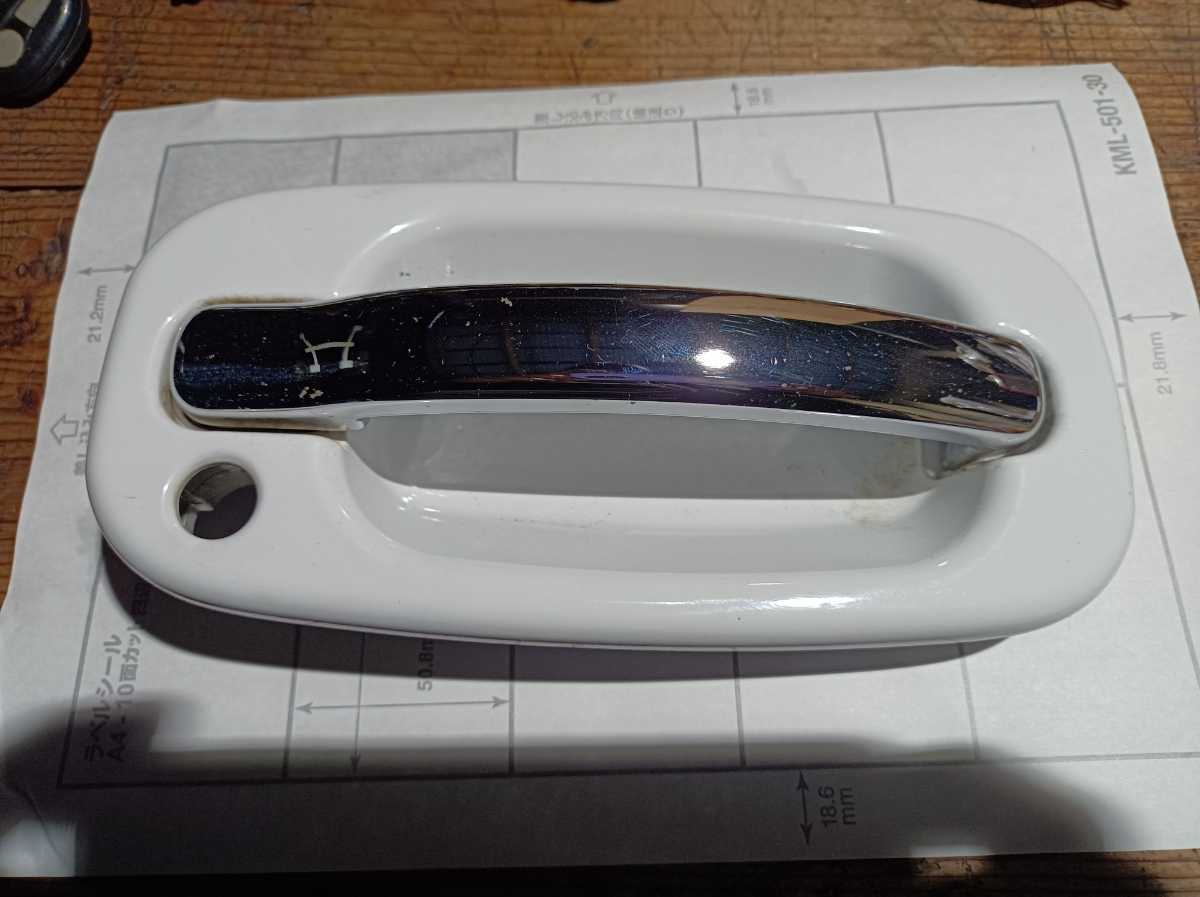 エスカレード 02 助手席 アウターハンドル ホワイト 6.0L フロント右拍卖