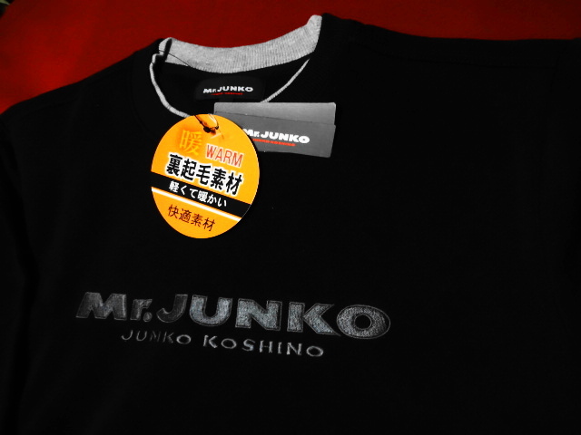 新品 Mr.JUNKO ビッグロゴ トレーナー 裏起毛 M ブラック /検パパ拍卖