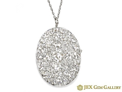 Diamond Pt/K14WG(NC ) ダイヤモンド ペンダント No.126733拍卖