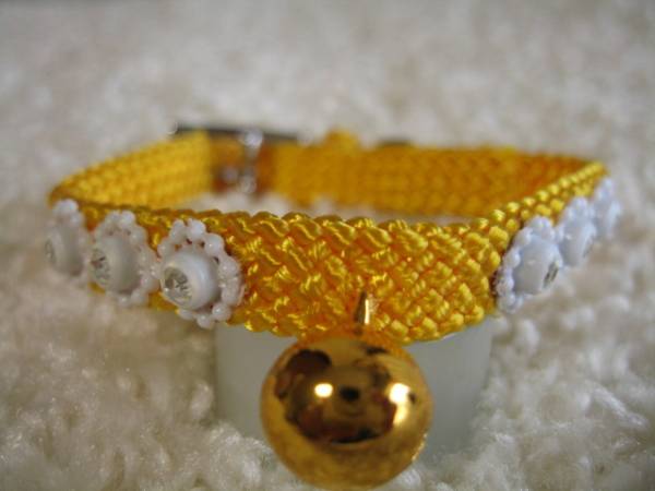 ★同梱お得★♯ソフトSー№80・フラワーダイヤ・鈴付き・黄♪拍卖