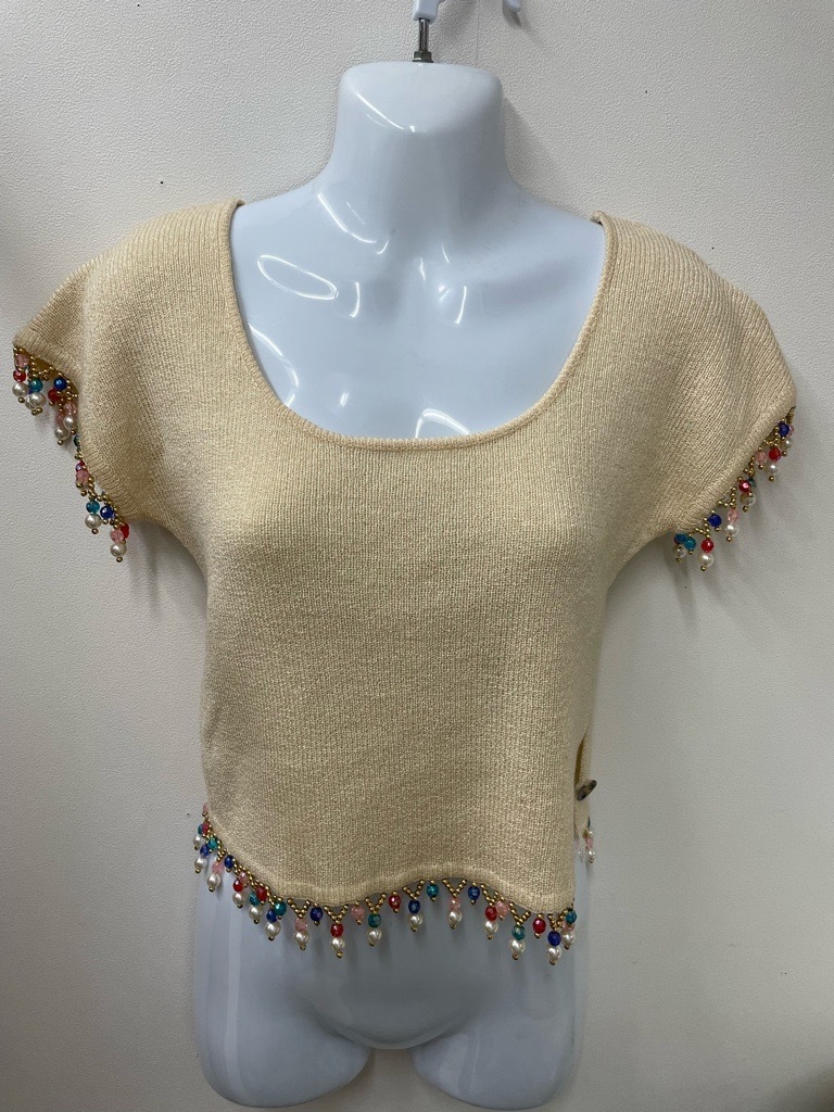 フランス製/訳あり!宝石モチーフ/ニット☆サイズS~M拍卖