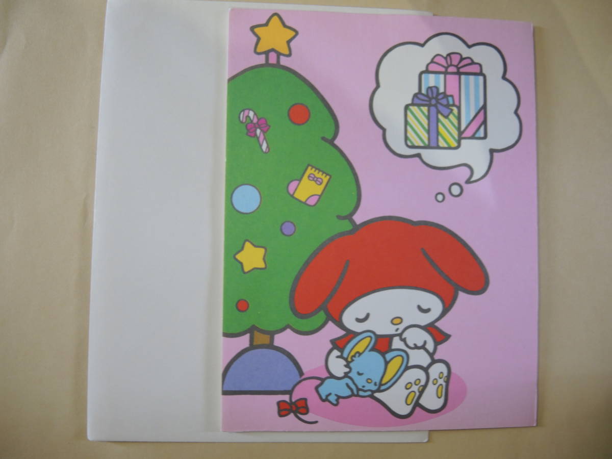 未使用品 昭和レトロ マイメロディ ポップアップクリスマスカード③ 1976拍卖