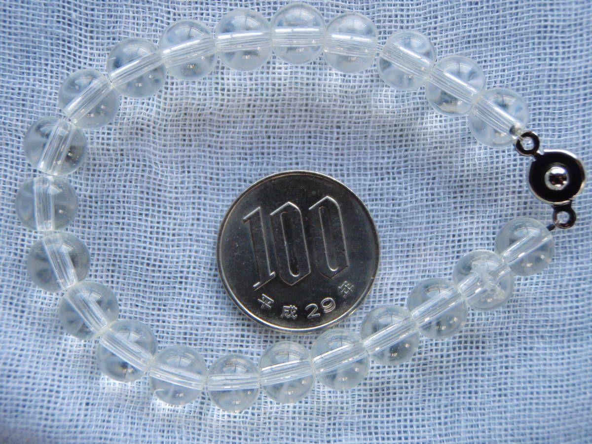 玉手箱シリ-ズ ア-72 天然極品大粒本水晶ブレスレット 極上質品拍卖