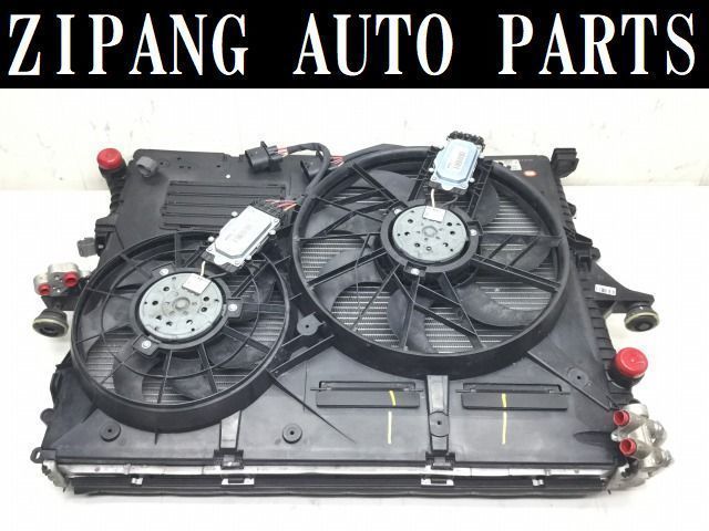 VW039 7L トゥアレグ V6 レザーPKG 後期 電動ファン/ラジエター/エアコン コンデンサー セット ◆7L0 121 203 H ★動作OK ○ ★即決★拍卖
