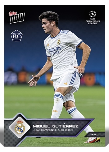 TOPPS NOW Card 35 チャンピオンリーグデビュー レアル ミゲル拍卖