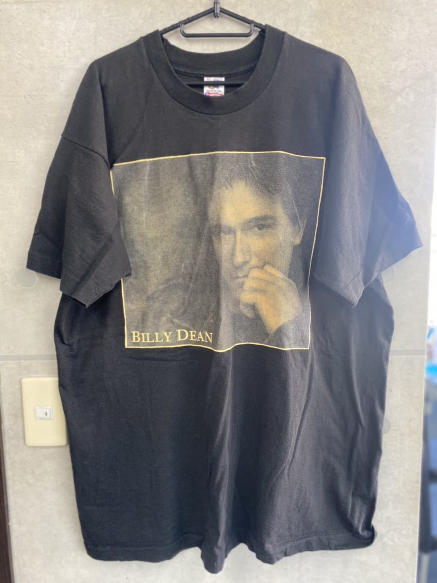 90'S BILLY DEAN Tシャツ ヴィンテージ USA製 当時物 サイズXL ブラック シングルステッチ フルーツタグ バンドTシャツ拍卖
