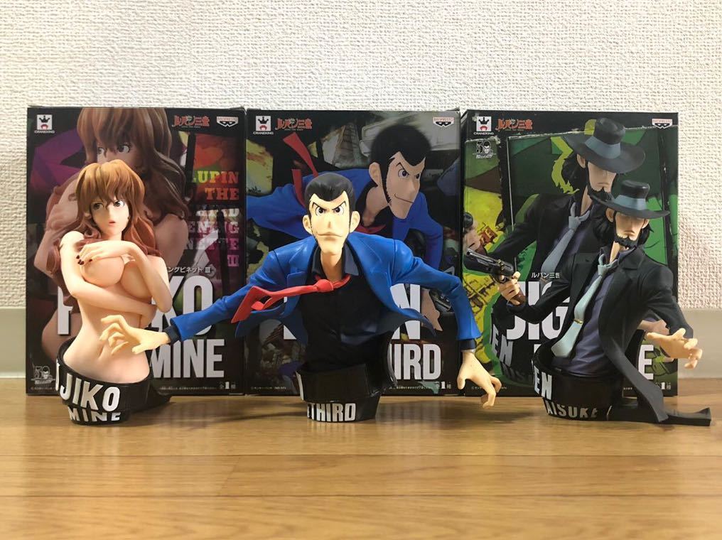 送料無料 ルパン三世 オープニングビネットフィギュア ルパン三世 次元大介 峰不二子拍卖