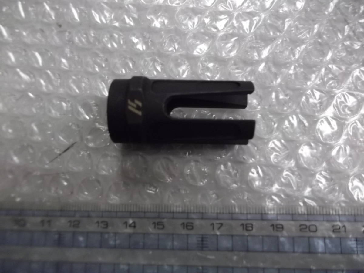 送料無料 ボルテックス? フラッシュハイダー 14mm 逆ネジ スチールフラッシュハイダー 現状渡し品拍卖