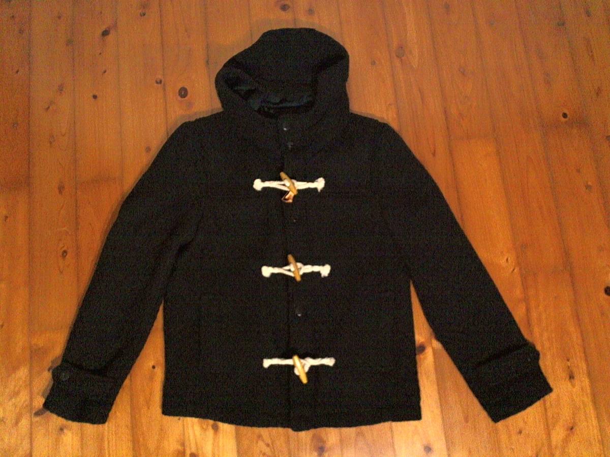 ★送料無料☆サジェッション【SUGGESTION】ショートダッフルコート ジップアップ パーカ ジャケット L 黒 拍卖