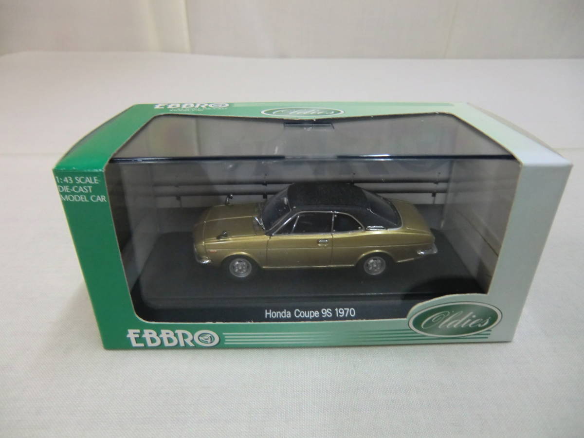 トミカ EBBRO エブロ ホンダクーペ 9S 1970 GOLD/BLACK 1:43拍卖