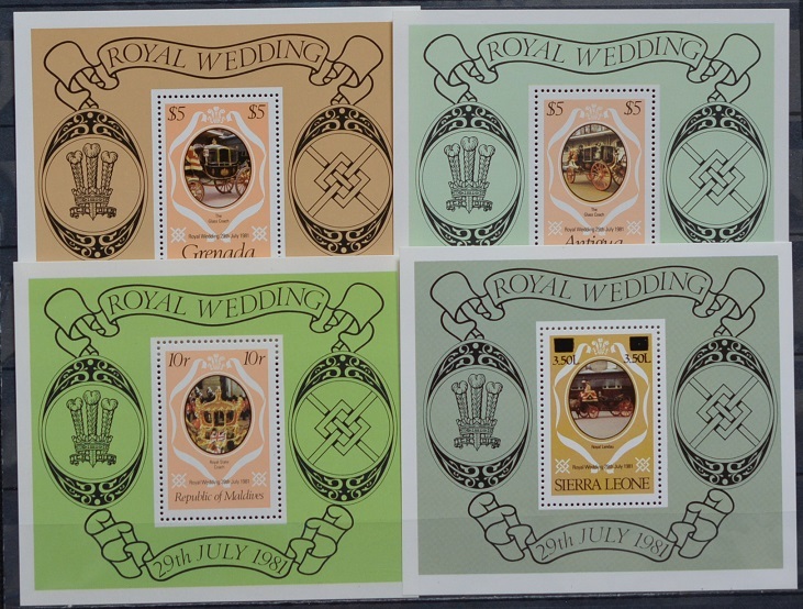 「BRH36」モルディブ切手 1981年年 ロイヤルウェディング拍卖