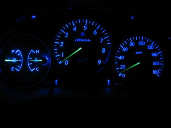 インプレッサ GGB/GDB メーターLED照明用 LED 1台分セット! ブルー拍卖