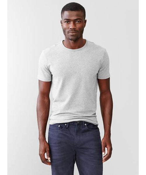 新品 レア GAP ギャップ ストレッチクルーネックTシャツ M グレー 丸首 干場義雅 エコラグ FORZA STYLE拍卖