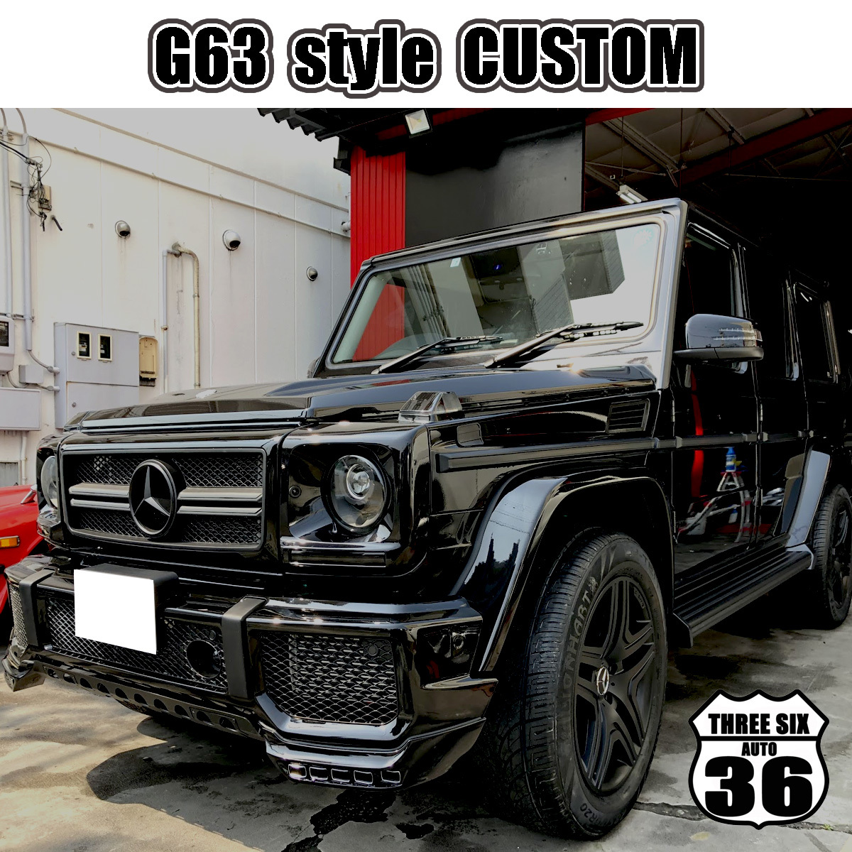 ★品質保証!black G63 style body kit 塗装込み!W463 ゲレンデ G350d G350 G550 G55 G500 G65 G320 W464 W463a 2拍卖