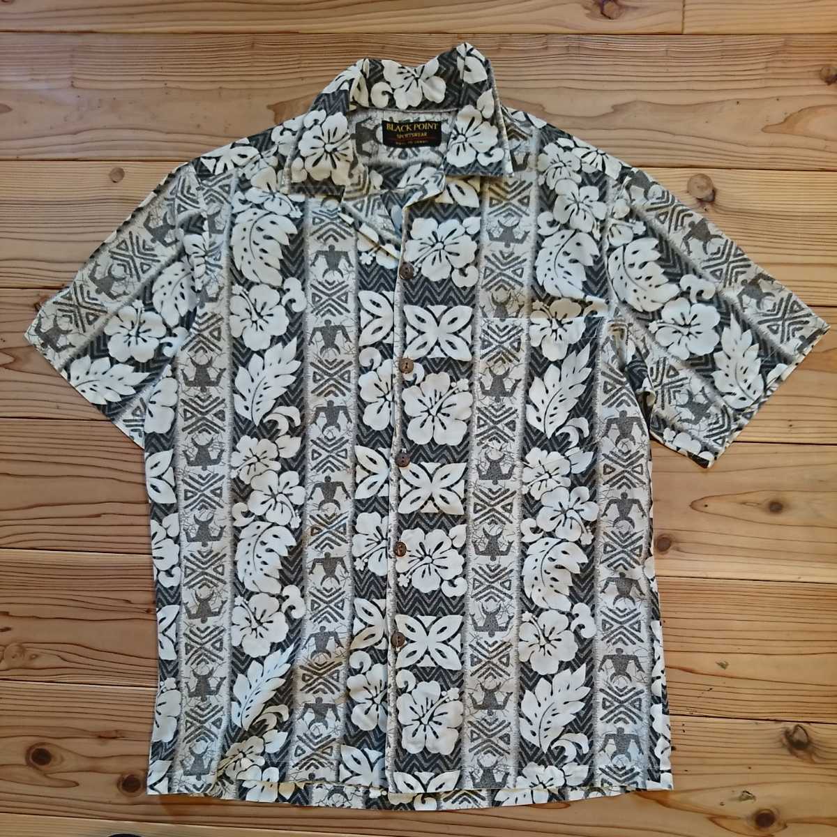 BLACK POINT アロハシャツ ハワイ製拍卖