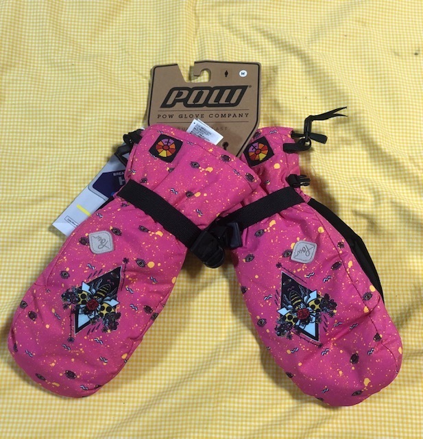 【即決】新品・未使用 POW ミトン W'S FALON MITT PINK Mサイズ THINSULATE 暖かく防水通気性OK パウミトンピンク60%OFF激安拍卖
