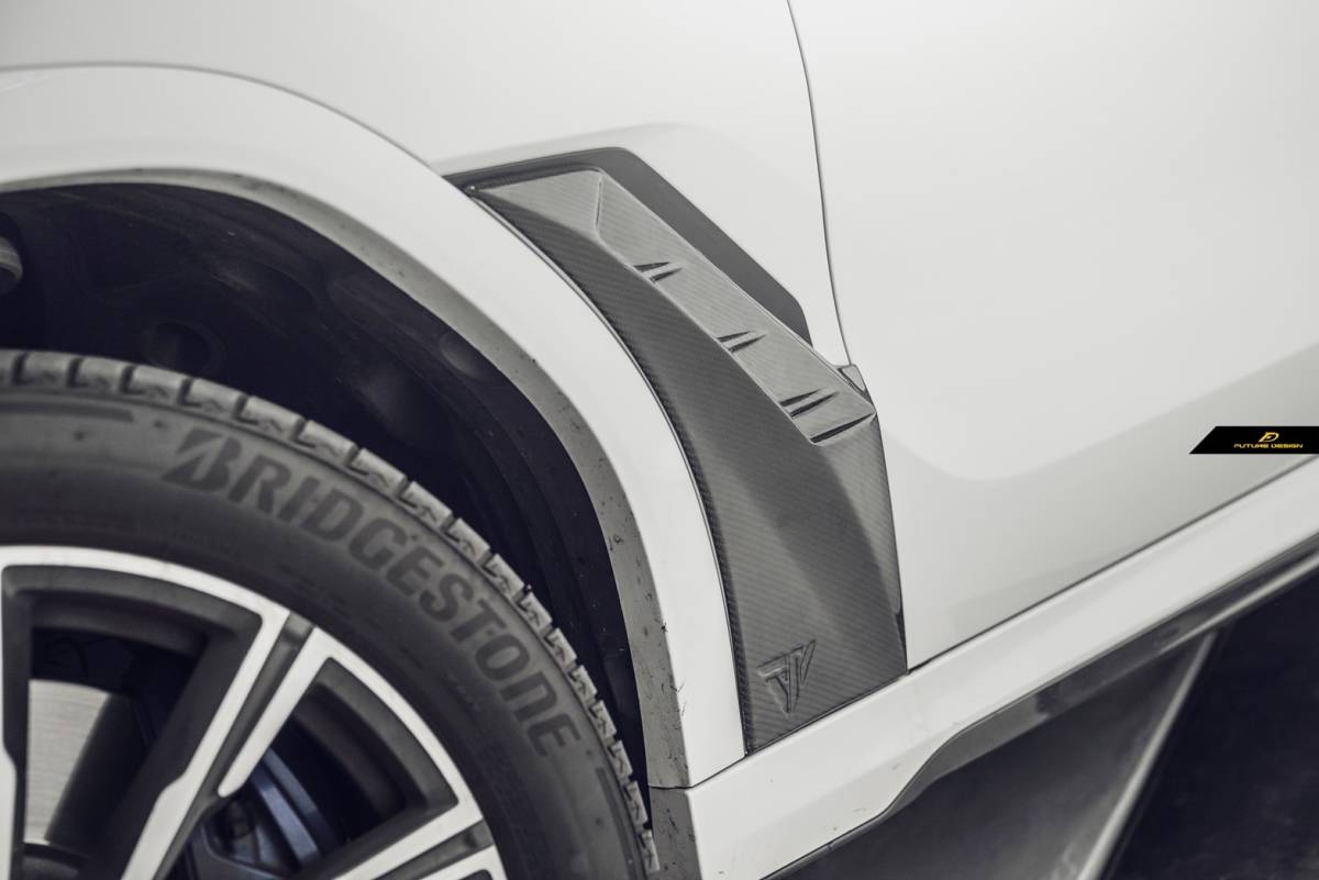 【FUTURE DESIGN正規品】BMW Xシリーズ X6 G06 フロント フェンダー エアインテーク 本物DryCarbon ドライカーボン エアロ カスタム拍卖