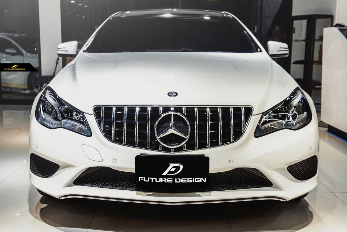 【FUTURE DESIGN】BENZ メルセデス・ベンツ E-Class C207 クーペ 後期車 フロント用 GT パナメリカーナグリル A207 スポーツ メッキ仕様拍卖
