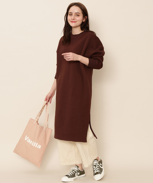 Adam et Rope' Le Magasin  アダムエロぺ  裏起毛ビッグスリーブワンピース拍卖