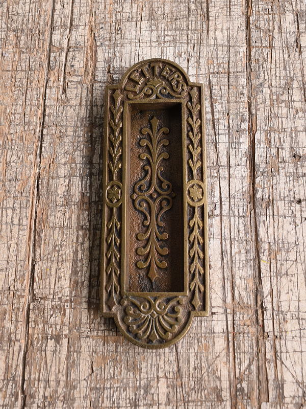 イギリス アンティーク レタースロット 郵便受け 建具金物 10538拍卖