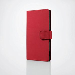 ★送料込 ELECOM Xperia Z4 ファブリックカバー レッド拍卖